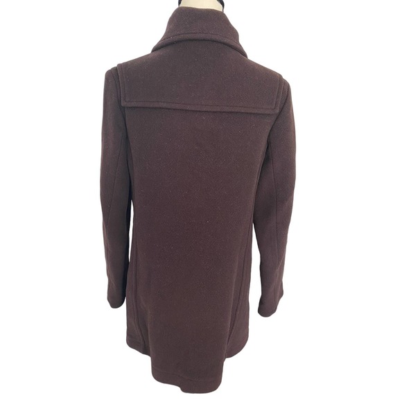 Burberry London Peacoat Brown 100% Wool Size Medium - Picture 12 of 16
